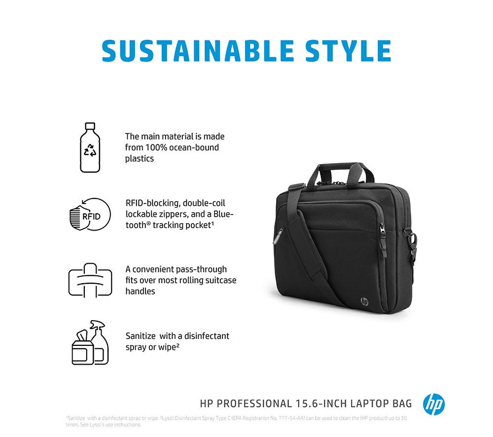 HP Professional 15.6&rdquo; Laptop Case - Black image number 4 of 17