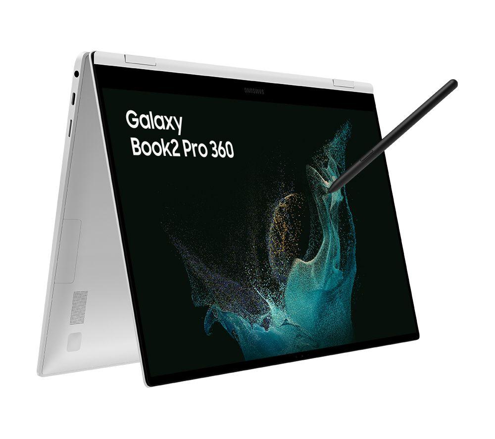 Image of SAMSUNG Galaxy Book2 Pro 360 15.6" 2 in 1 Laptop - Intel®Core i7, 512 GB SSD, Silver, Silver/Grey