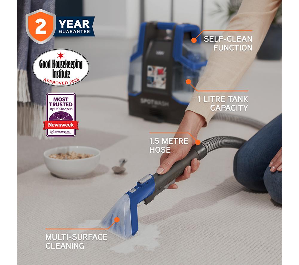 VAX SpotWash Duo CDCW-CSXA Carpet Cleaner - Blue & Grey image number 2 of 15