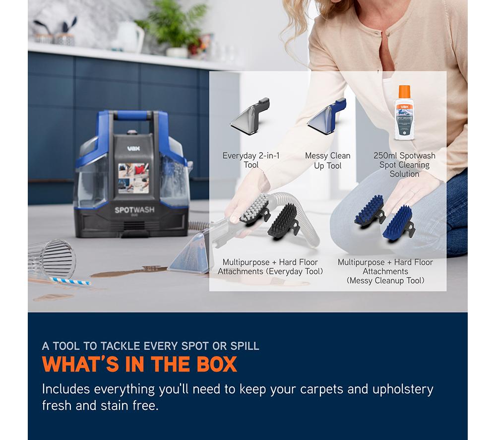 VAX SpotWash Duo CDCW-CSXA Carpet Cleaner - Blue & Grey image number 10 of 15