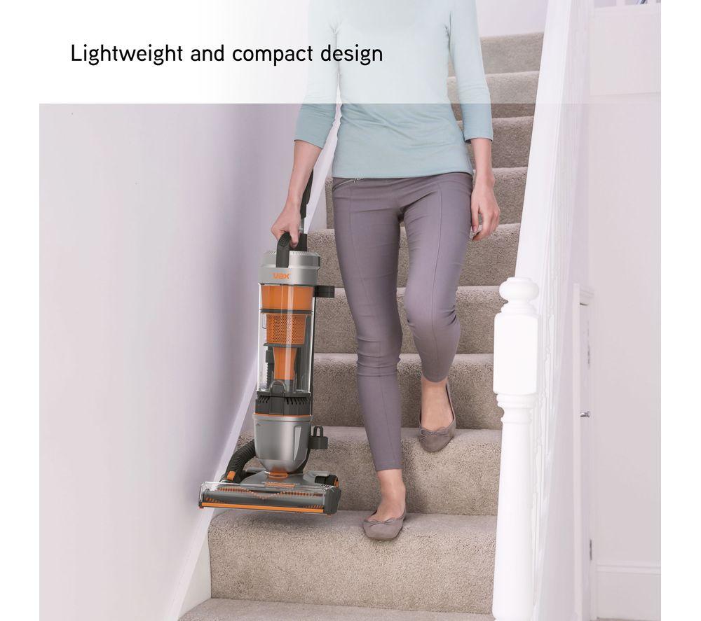 VAX Air Stretch Upright Bagless Vacuum Cleaner &ndash; Silver & Orange image number 4 of 5