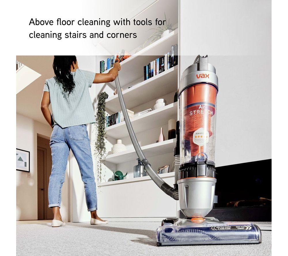 VAX Air Stretch Upright Bagless Vacuum Cleaner &ndash; Silver & Orange image number 5 of 5