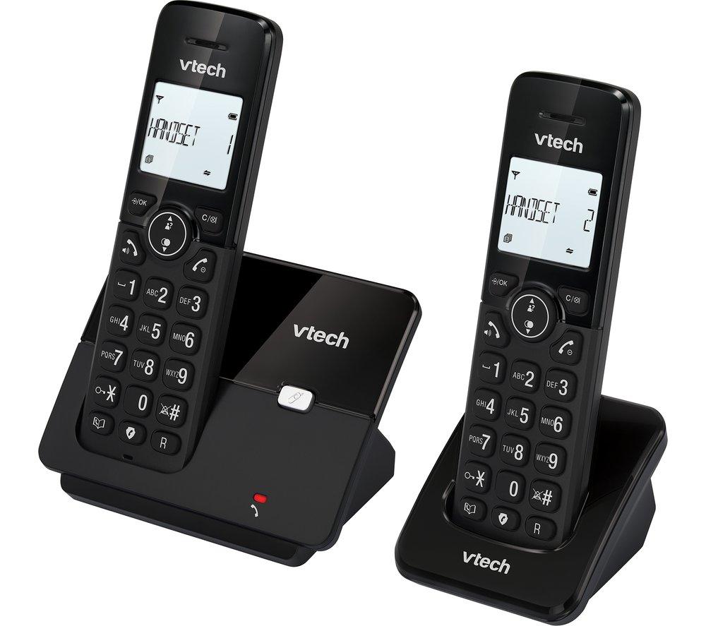 VTECH CS2001 Cordless Phone - Twin Handsets, Black image number 2 of 13