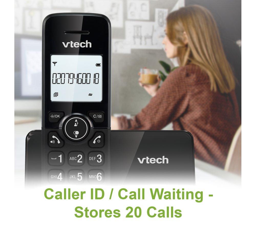VTECH CS2001 Cordless Phone - Twin Handsets, Black image number 13 of 13
