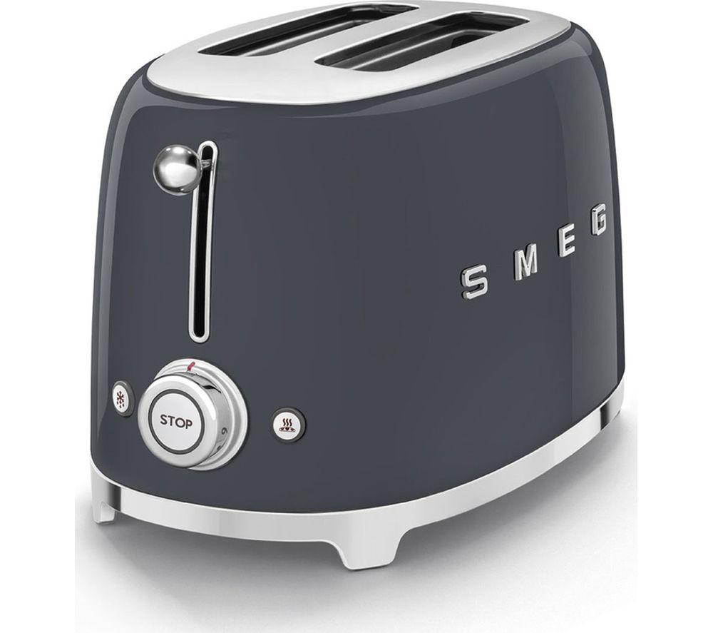 SMEG TSF01GRUK 2-Slice Toaster - Slate Grey