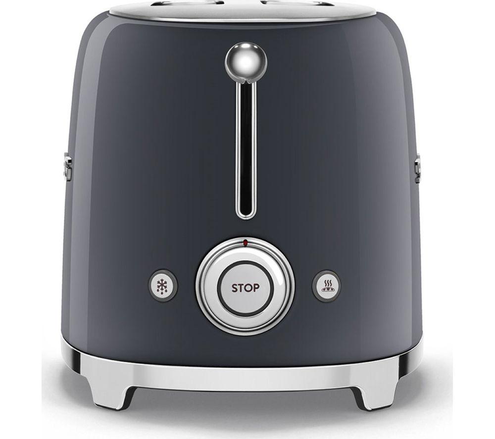 SMEG TSF01GRUK 2-Slice Toaster - Slate Grey image number 5 of 6