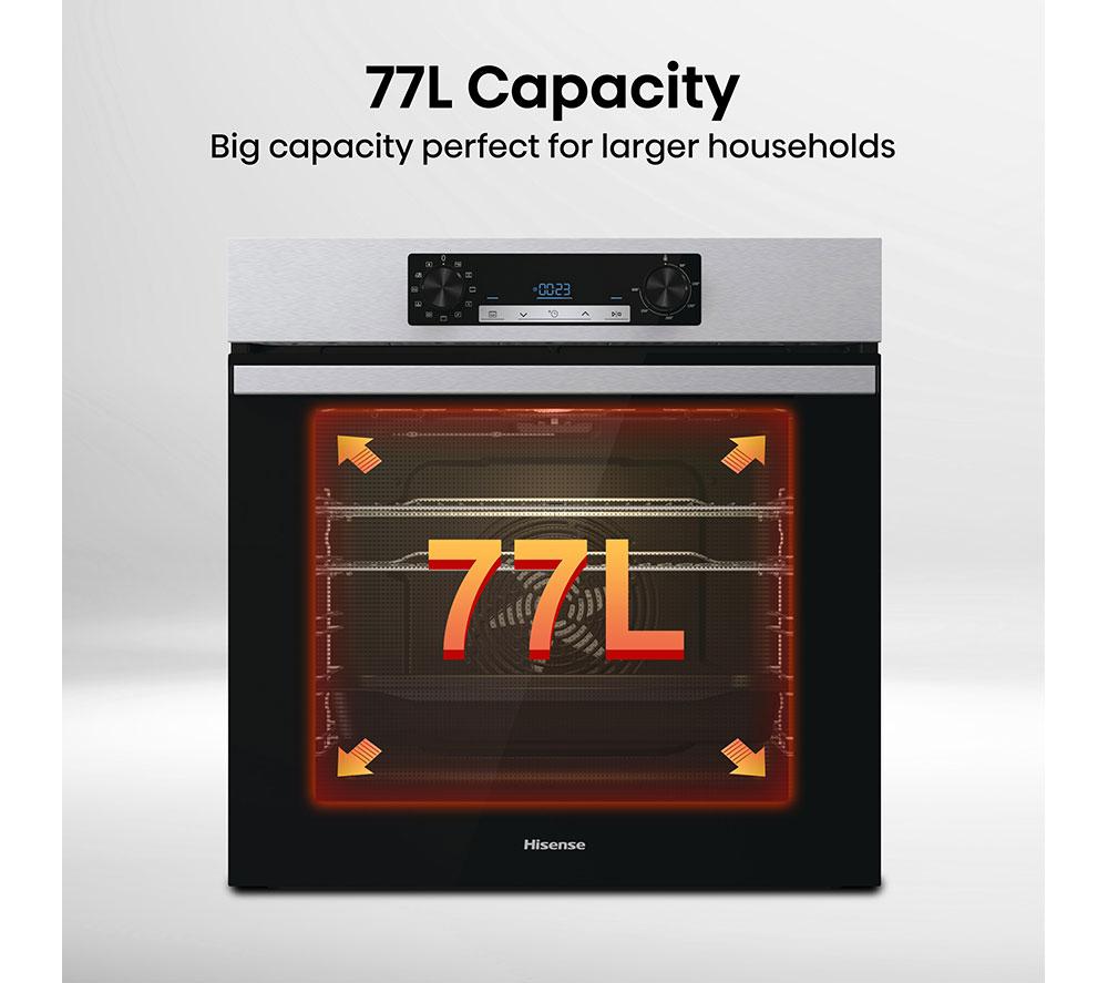 HISENSE BI62212AXUK Electric Steam Oven - Black & Stainless Steel image number 2 of 12
