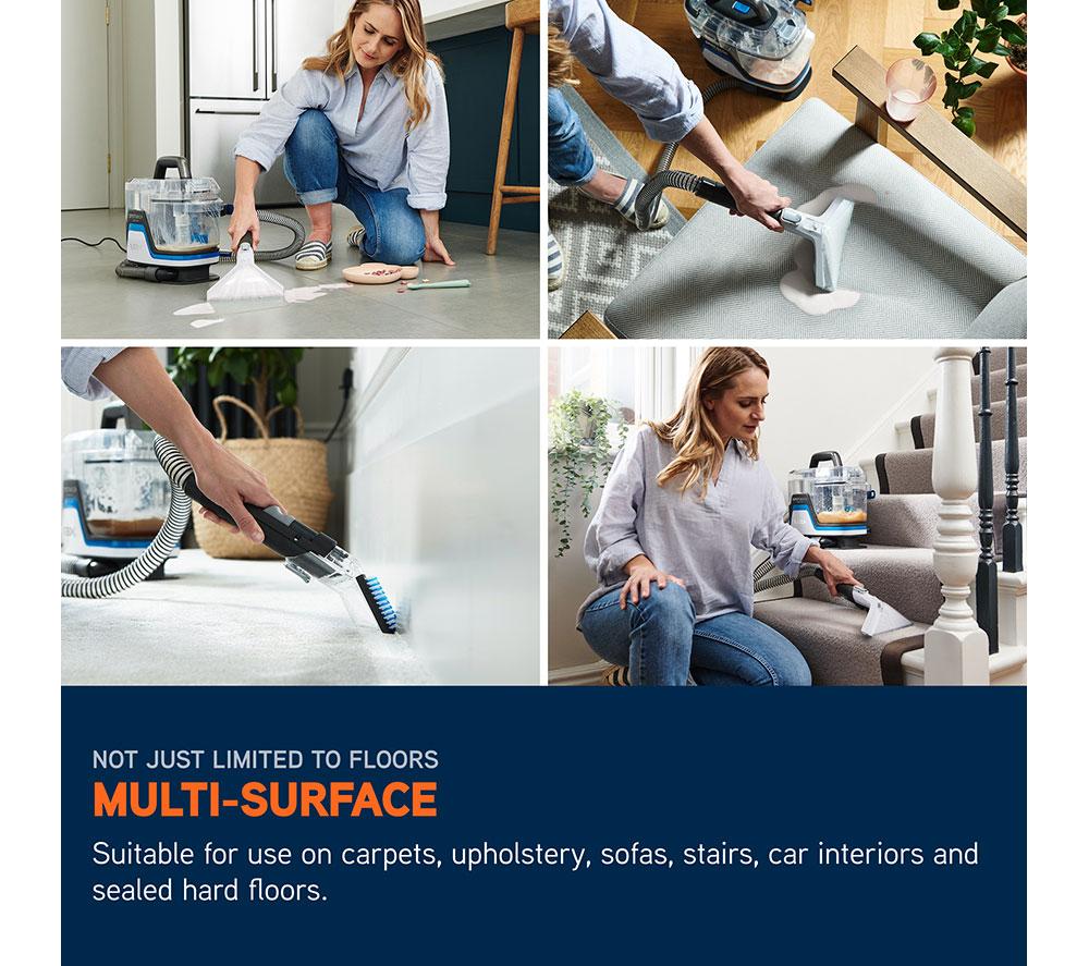 VAX SpotWash Home Duo CDSW&ndash;MPXP Carpet Cleaner - Grey, White & Blue image number 4 of 12