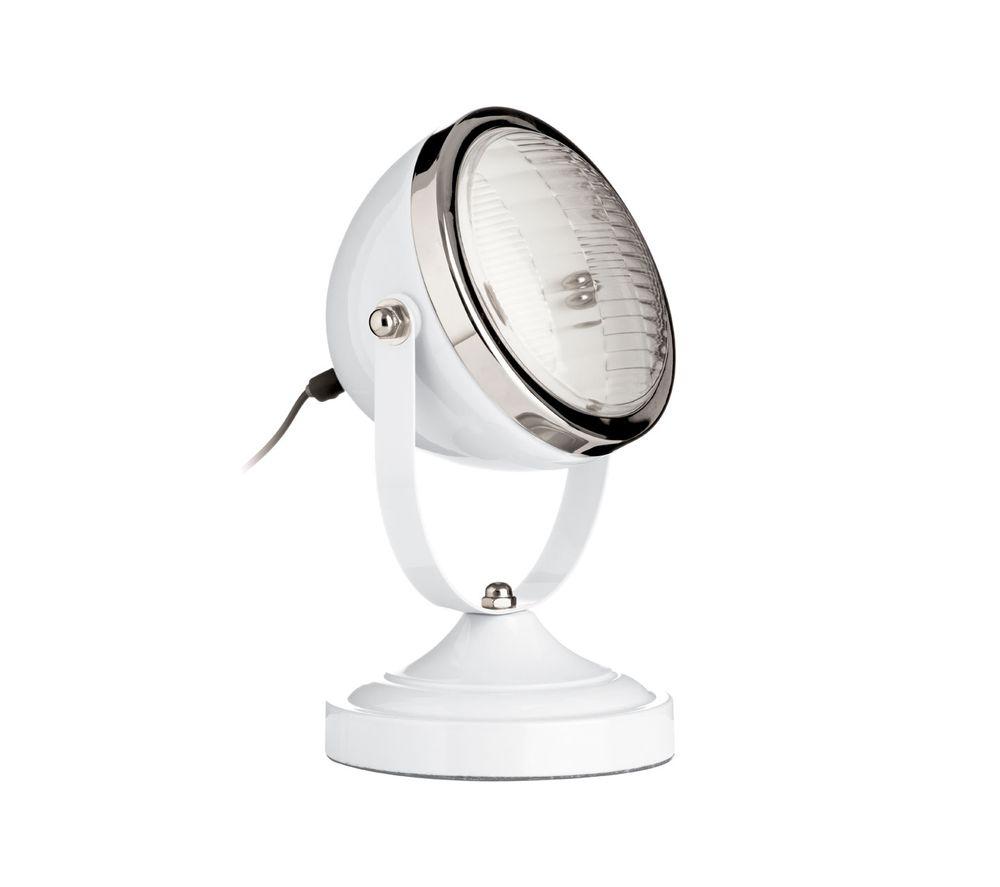 Image of INTERIORS by Premier Spot Table Lamp - White & Chrome