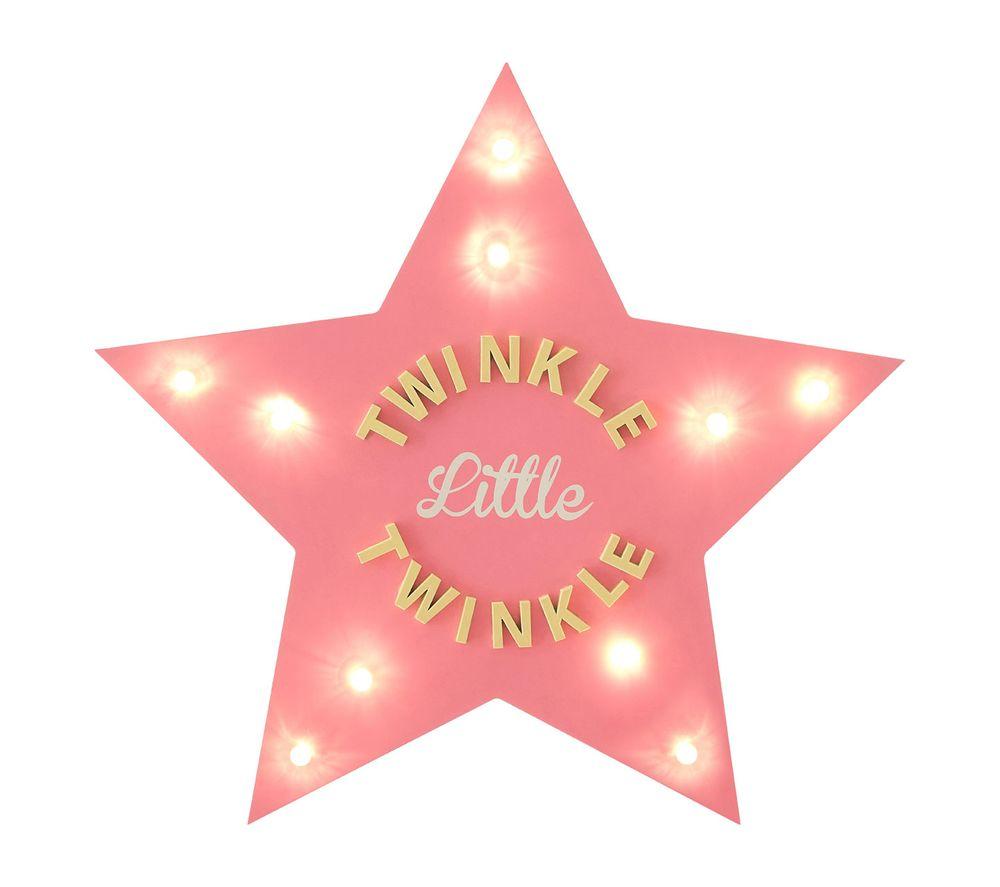 PREMIER KIDS Twinkle Twinkle LED Light Star - Pink