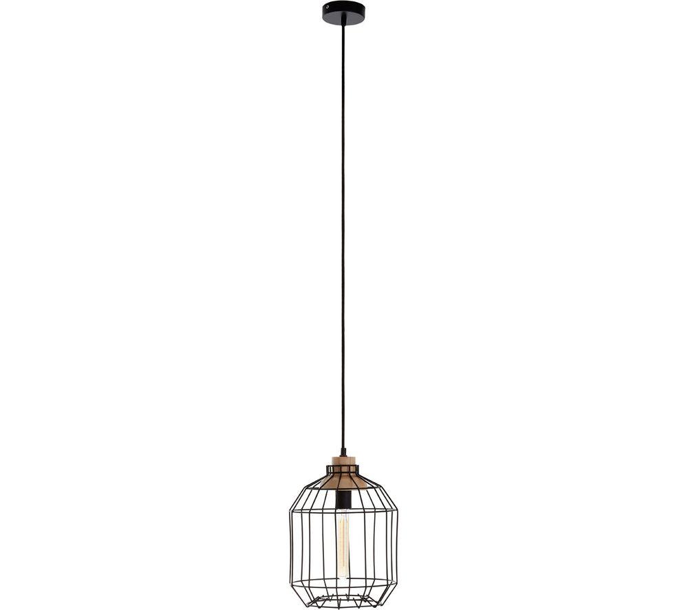 Image of INTERIORS by Premier Beacan Pendant Ceiling Light - Black