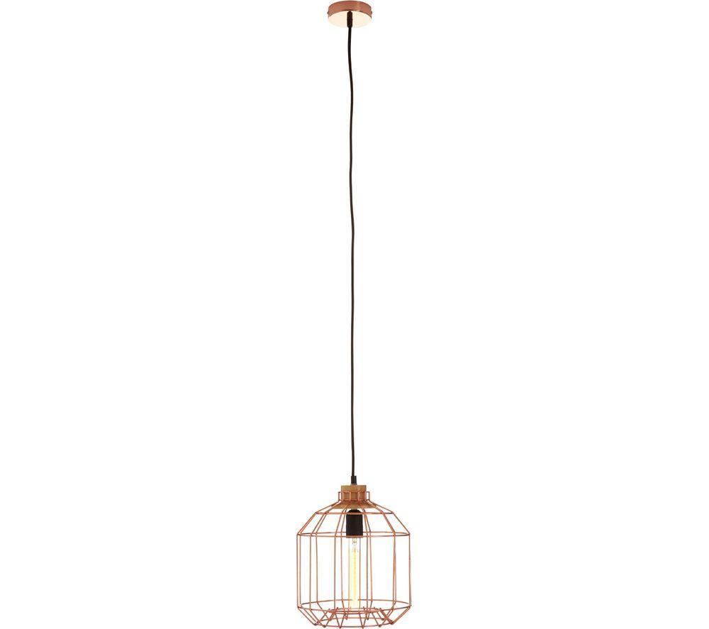 INTERIORS by Premier Beacan Pendant Ceiling Light - Copper