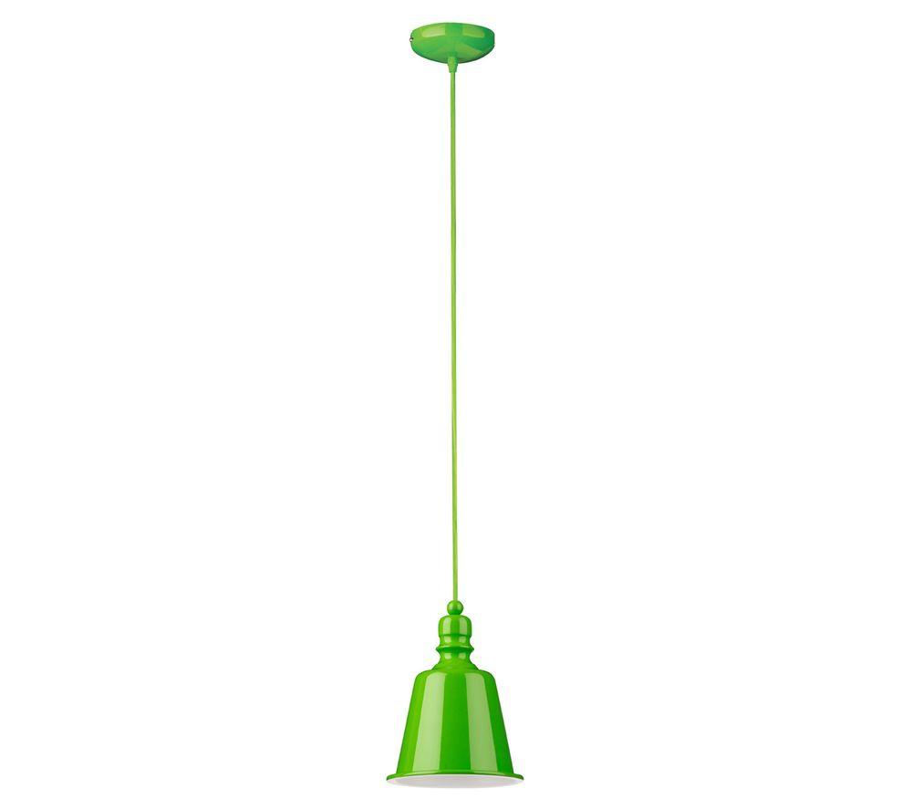 Image of INTERIORS by Premier Pagoda Pendant Ceiling Light - Lime Green