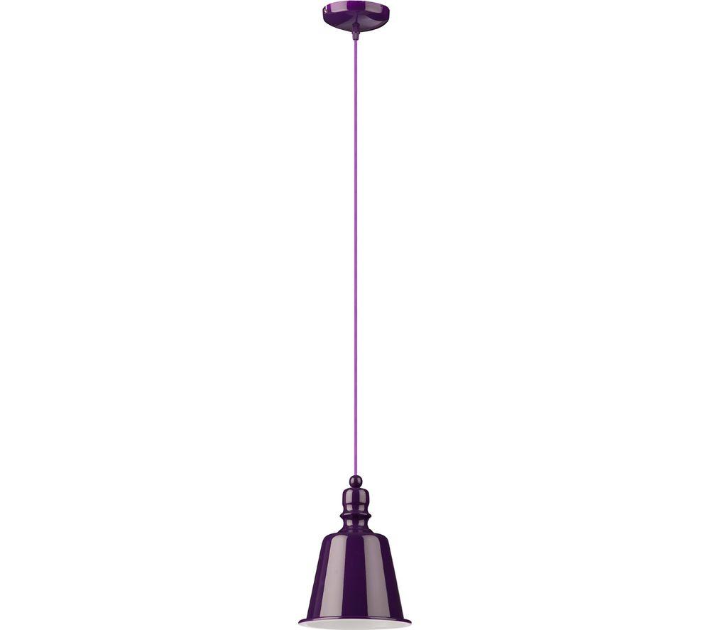 INTERIORS by Premier Pagoda Pendant Ceiling Light - Purple