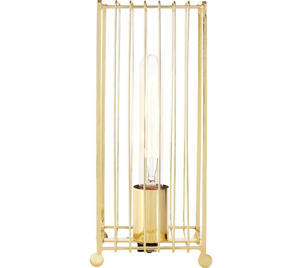 Image of INTERIORS by Premier Deco Gold Finish Table Lamp