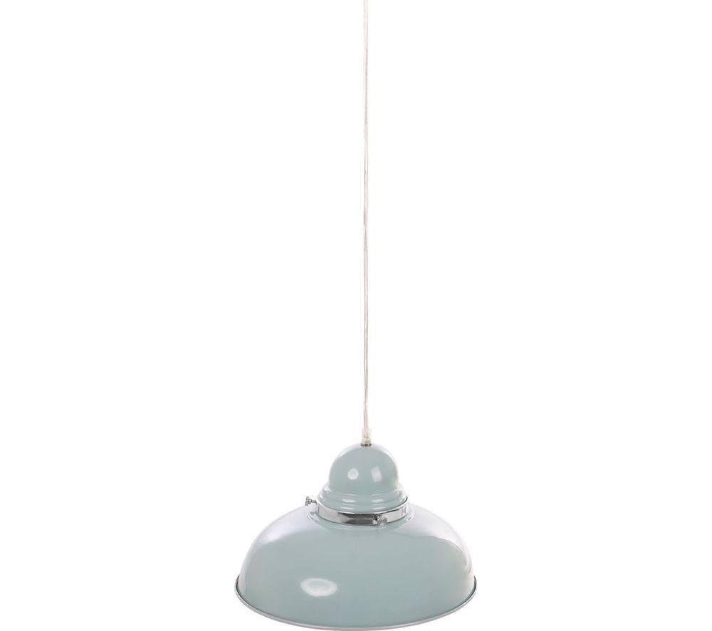 INTERIORS by Premier Vermont Bowl Shaped Pendant Ceiling Light - Blue image number 2 of 5