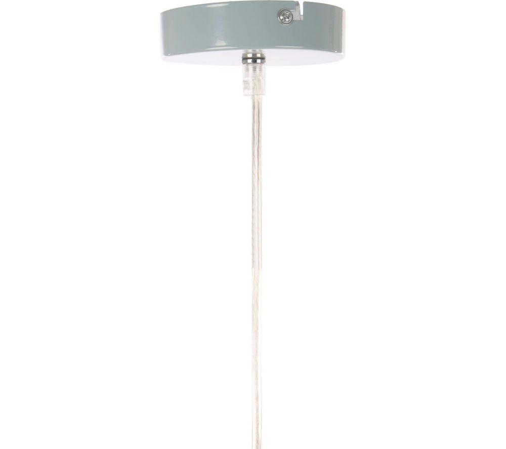 INTERIORS by Premier Vermont Bowl Shaped Pendant Ceiling Light - Blue image number 4 of 5