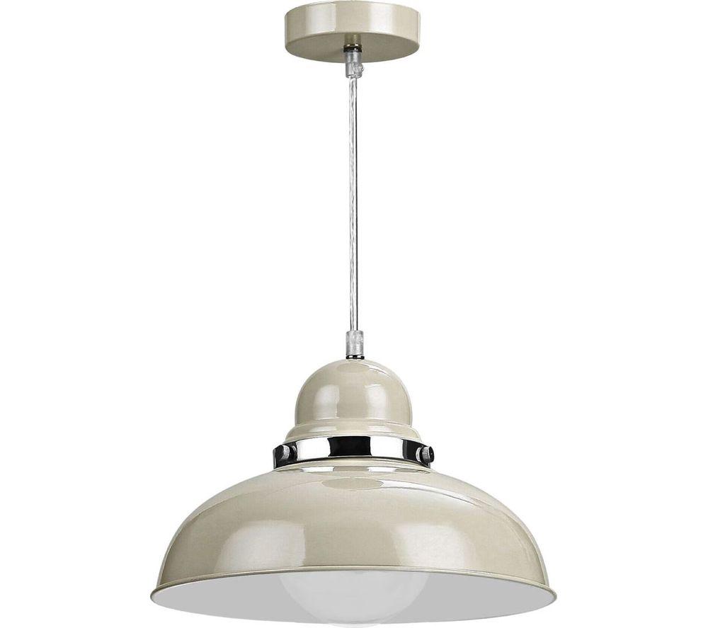 INTERIORS by Premier Vermont Bowl Shaped Pendant Ceiling Light - Clay