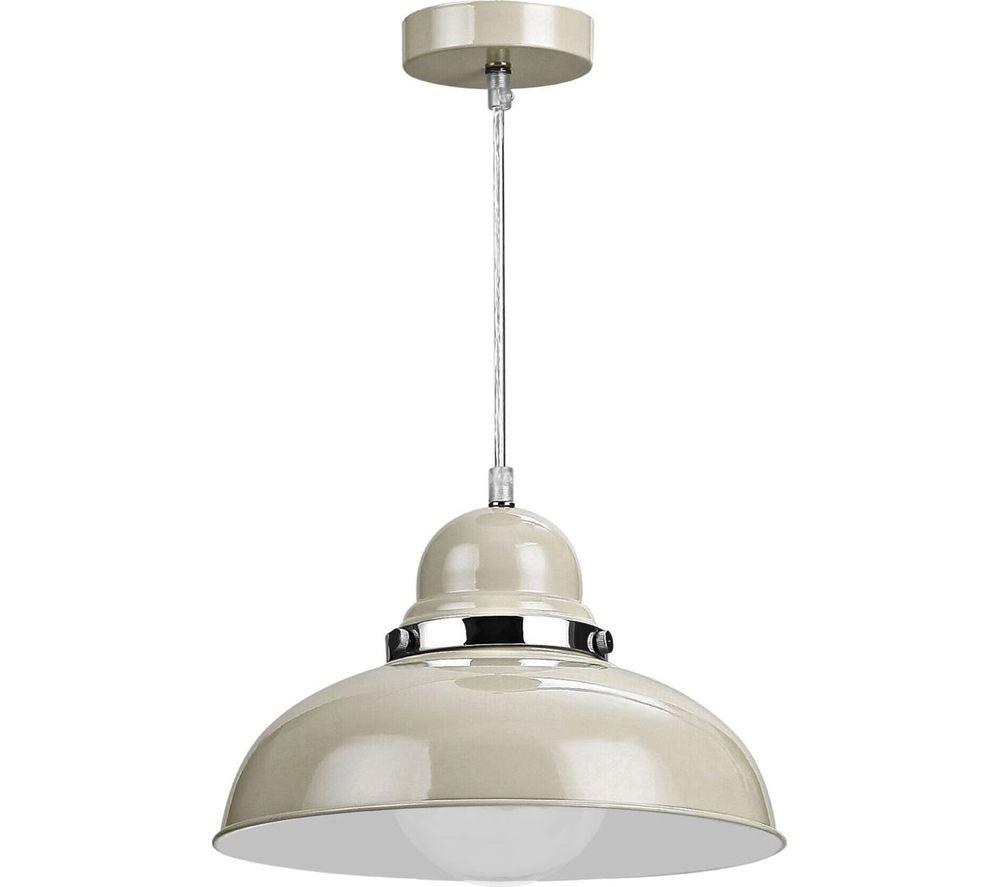 Image of INTERIORS by Premier Vermont Bowl Shaped Pendant Ceiling Light - Clay