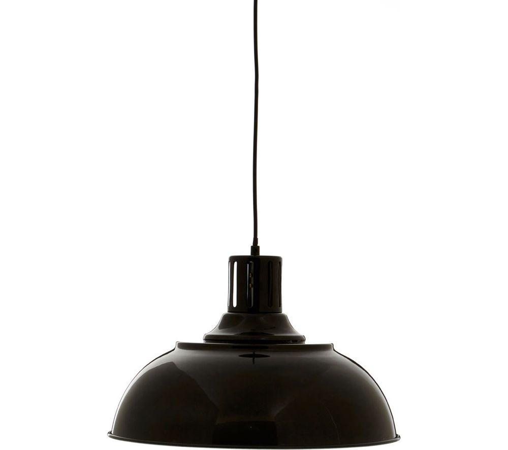 Image of INTERIORS by Premier Brook Metal Pendant Ceiling Light - Black