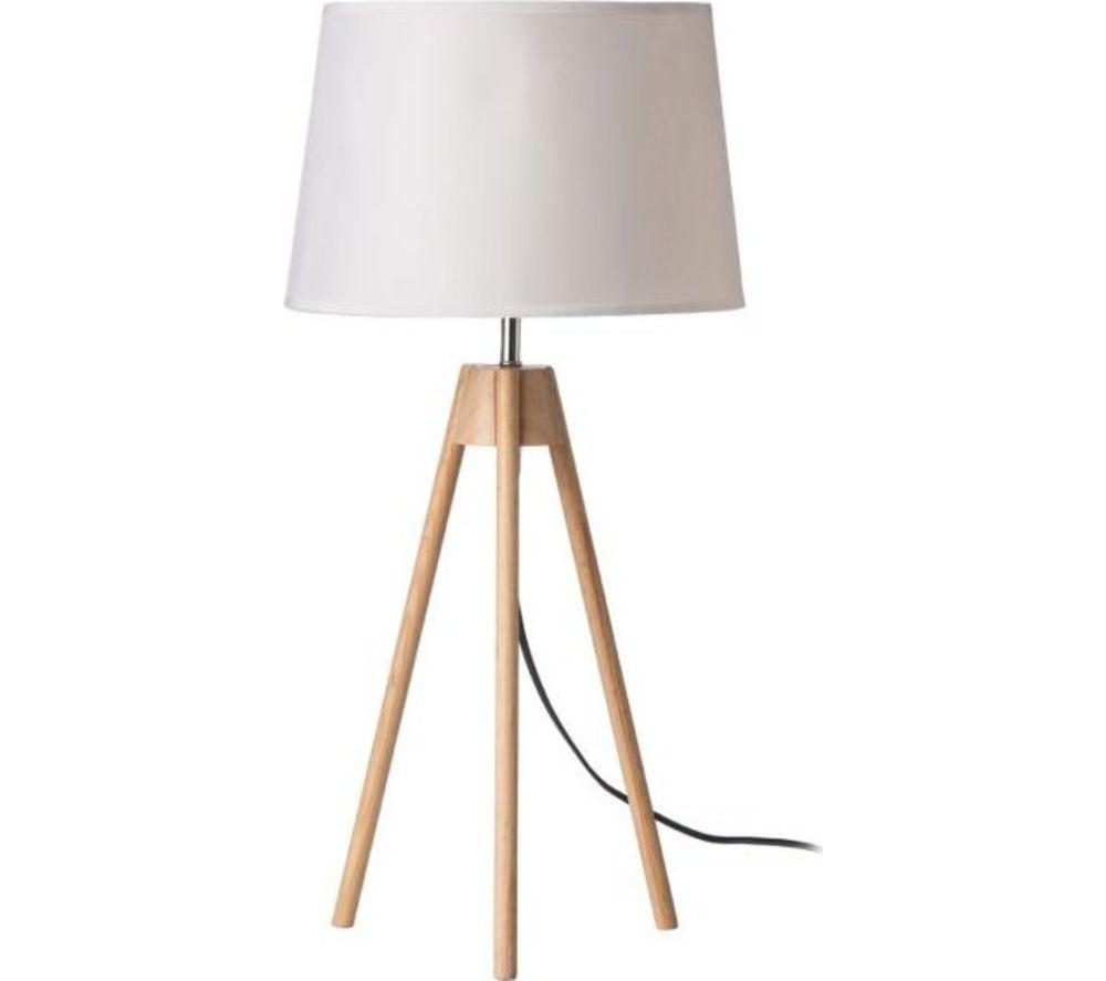 Image of INTERIORS by Premier Tripod Table Lamp - White