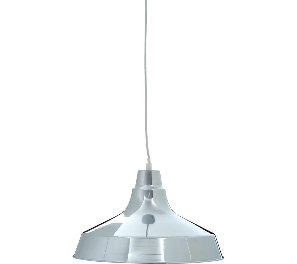 Image of INTERIORS by Premier Brinn Pendant Ceiling Light - Chrome
