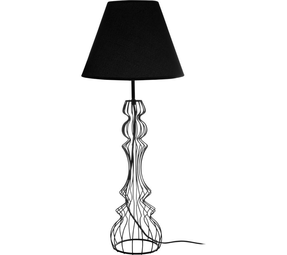Image of INTERIORS by Premier Chicago Table Lamp - Black