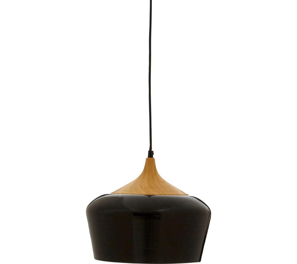 Image of INTERIORS by Premier Blayne Pendant Ceiling Light - Black