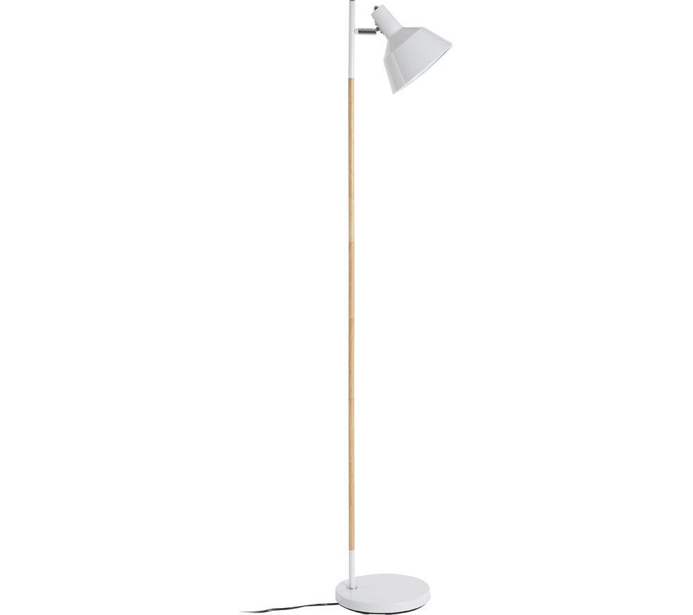 Image of INTERIORS by Premier Bryant Floor Lamp - White