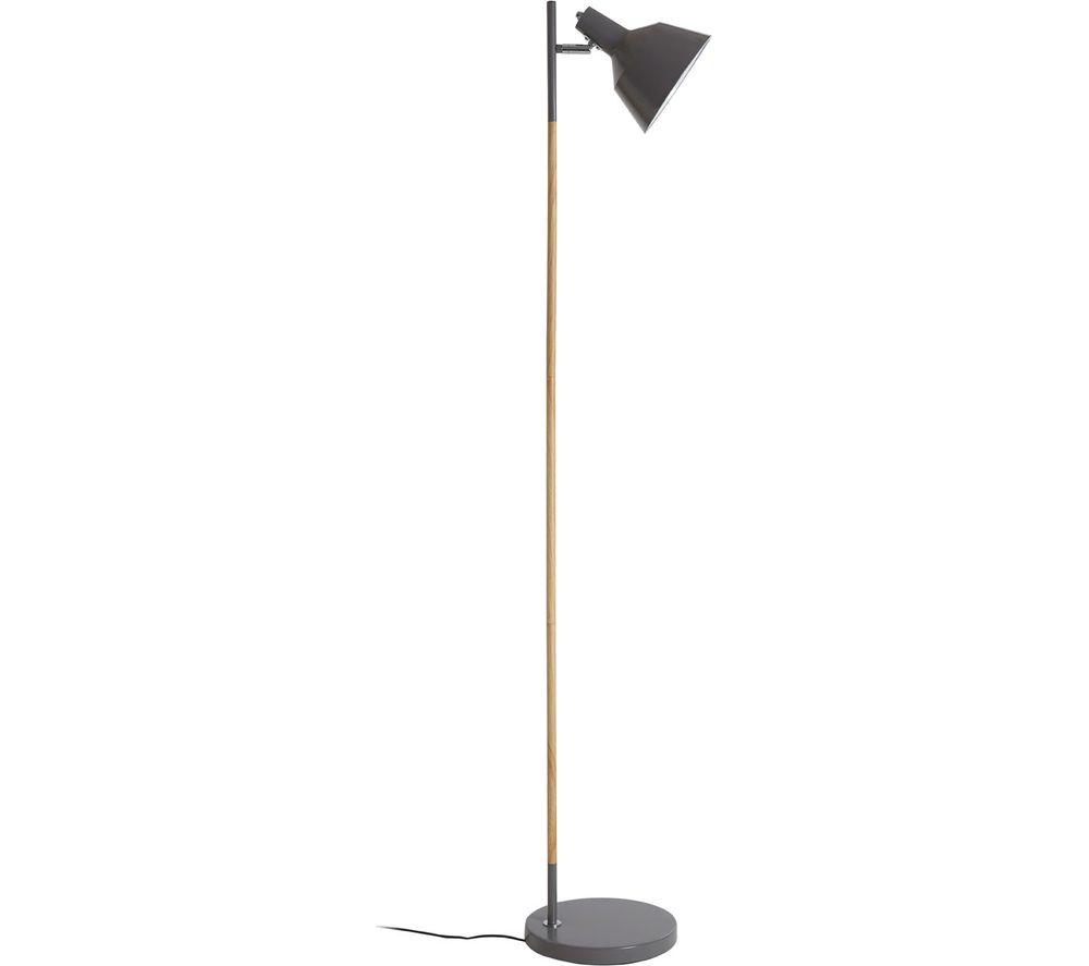 Image of INTERIORS by Premier Bryant Floor Lamp - Grey