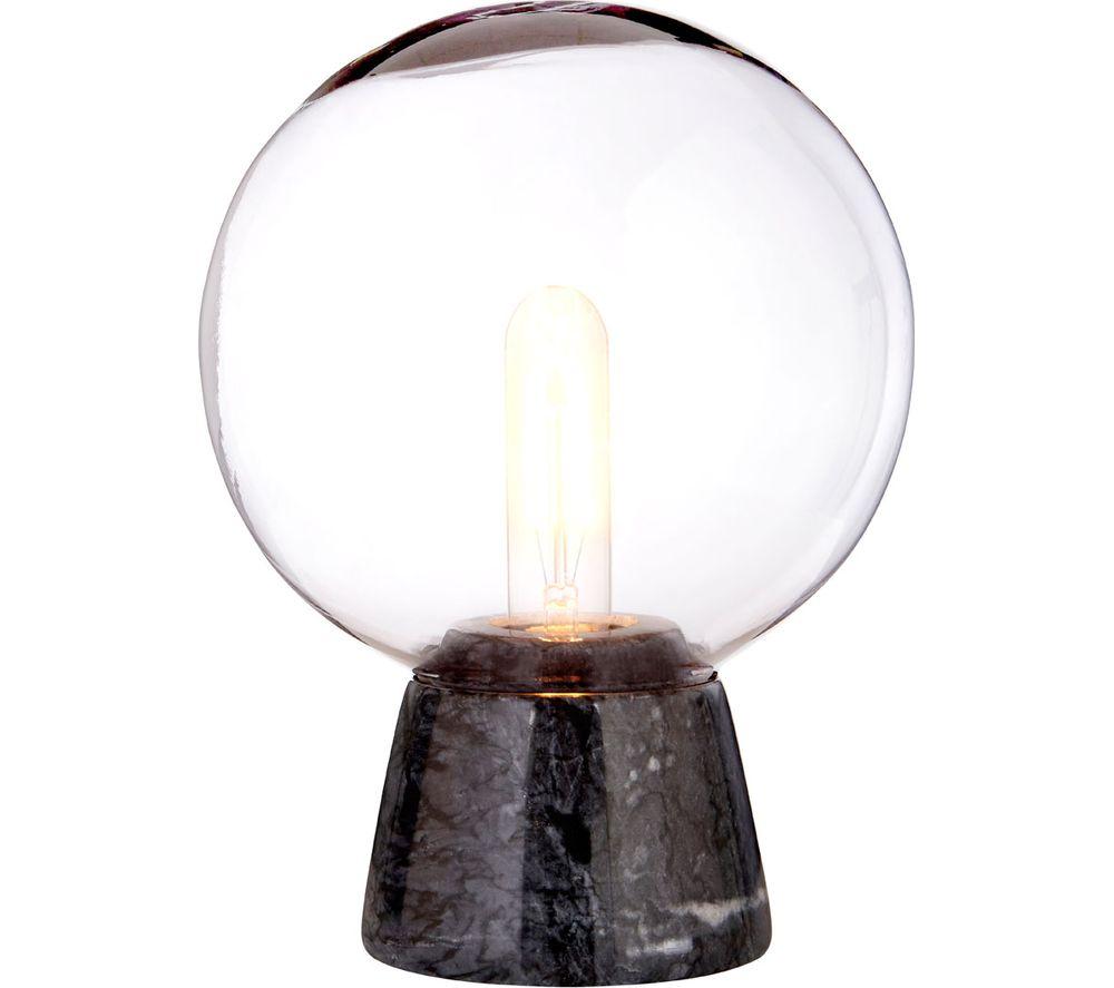 INTERIORS by Premier Lamonte Globe Lamp - Black Marble