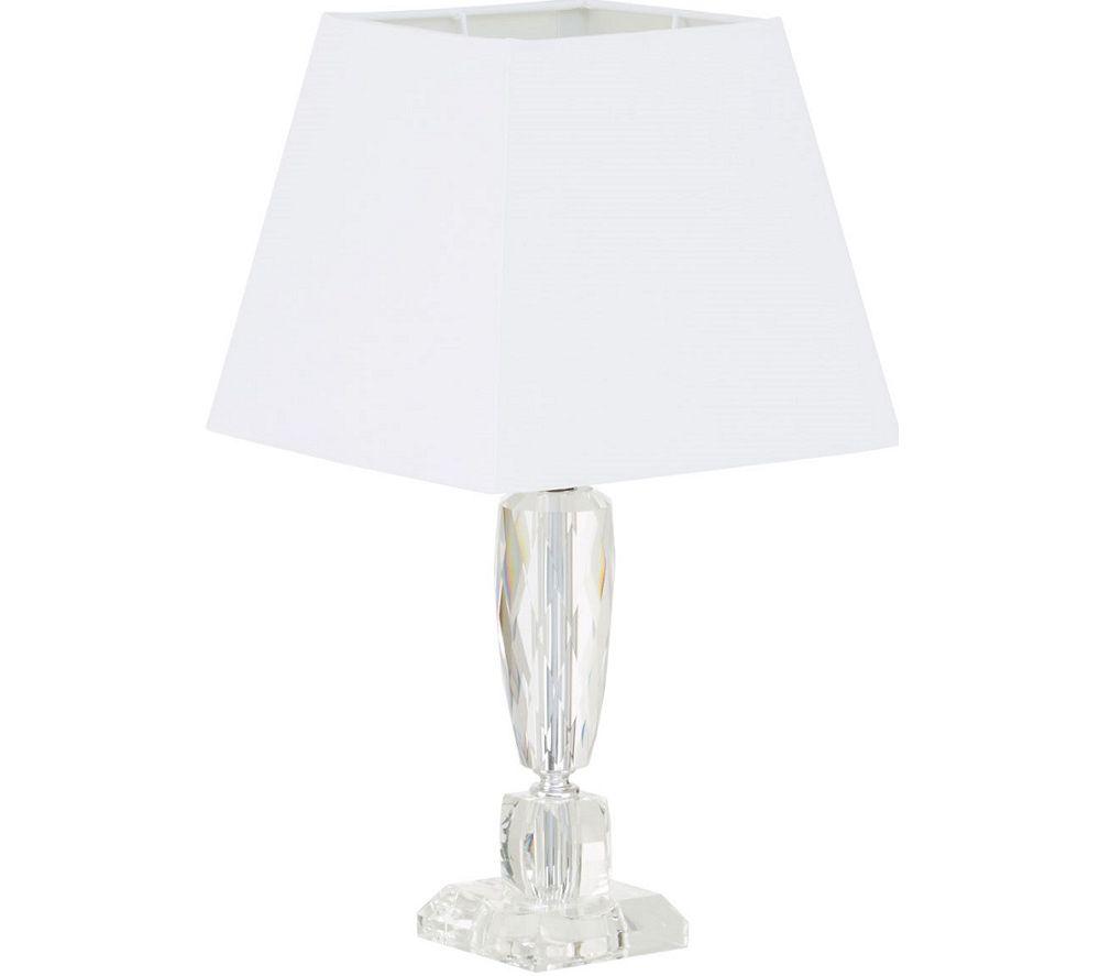 Image of INTERIORS by Premier Halina Table Lamp - Crystal Pedestal