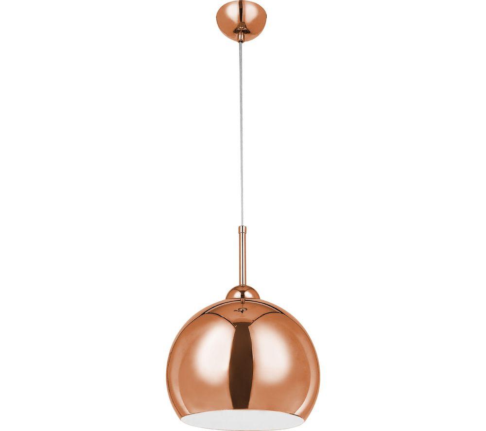 Image of INTERIORS by Premier Pendant Ceiling Light - Copper
