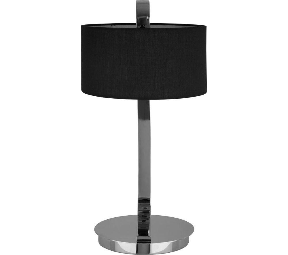 Image of INTERIORS by Premier Leyna Table Lamp - Black & Chrome