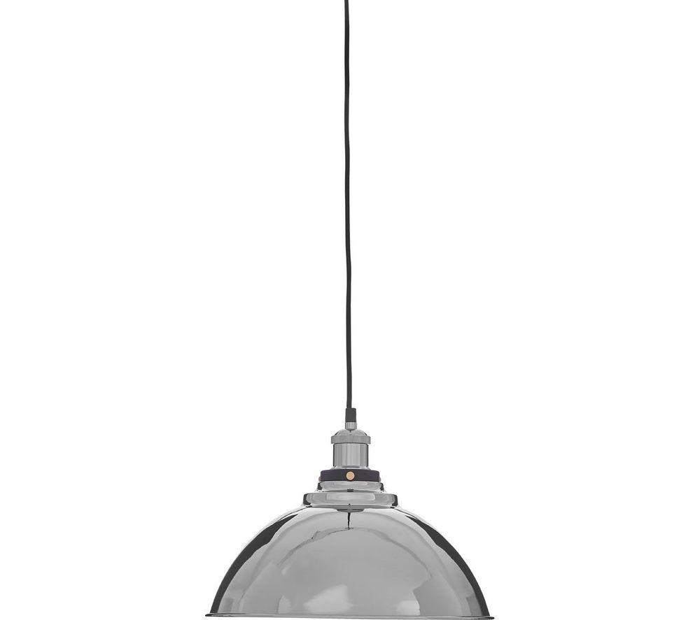 INTERIORS by Premier New Foundry Pendant Ceiling Light - Silver