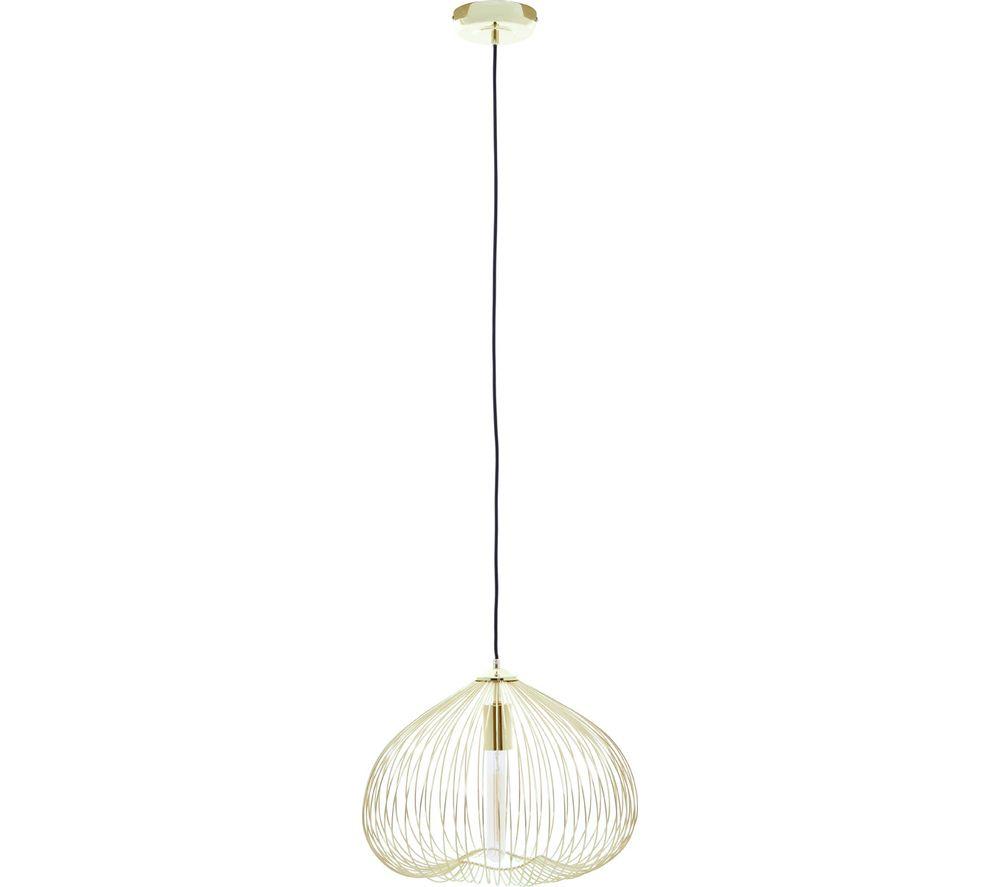 Interiors By Premier Lavis 1 Bulb Pendant Ceiling Light - Gold
