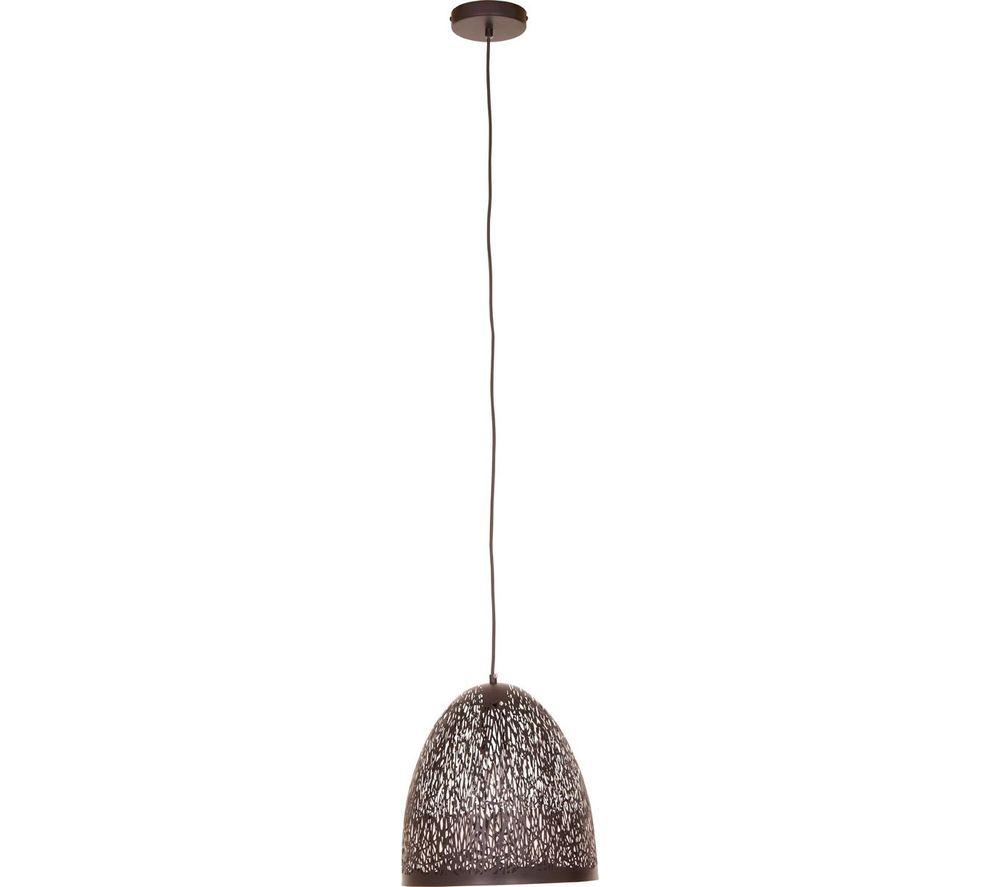 Image of INTERIORS by Premier Small Lenno Pendant Ceiling Light - Black