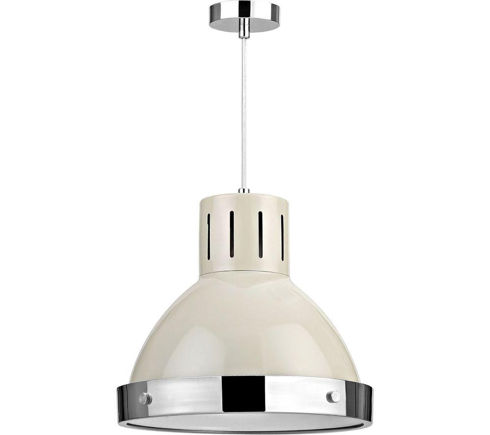 Image of INTERIORS by Premier Vermont Bell Shaped Pendant Ceiling Light - Clay
