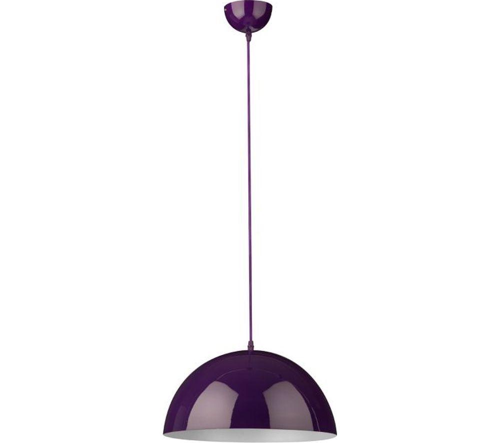 INTERIORS by Premier Mars Pendant Ceiling Light - Purple at Currys PC World