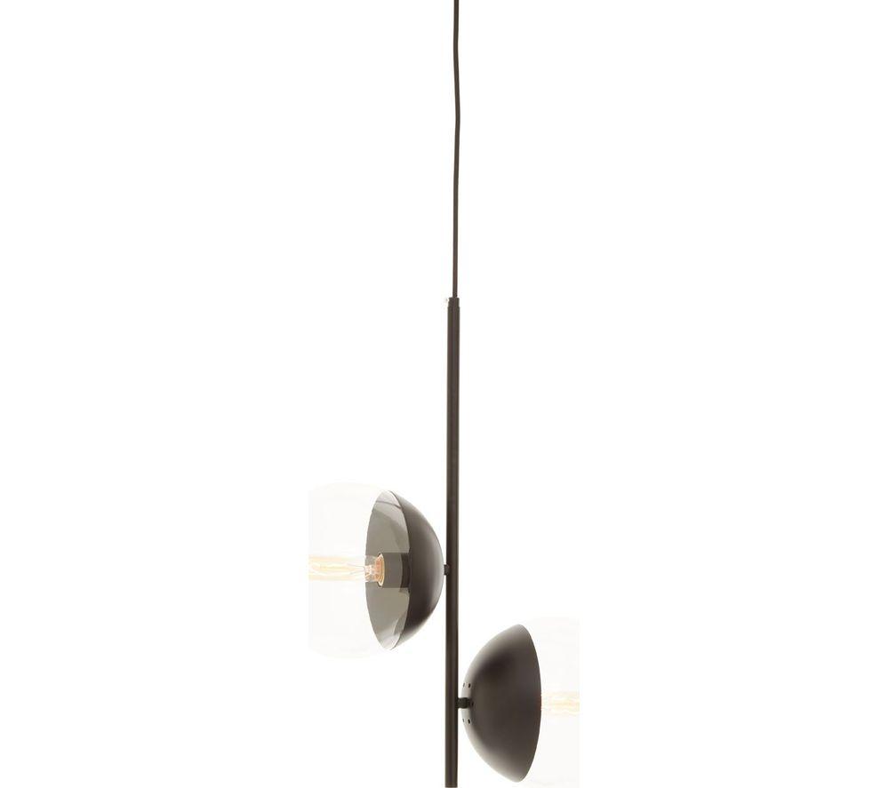 Interiors By Premier Revive 2 Pendant Ceiling Light - Black