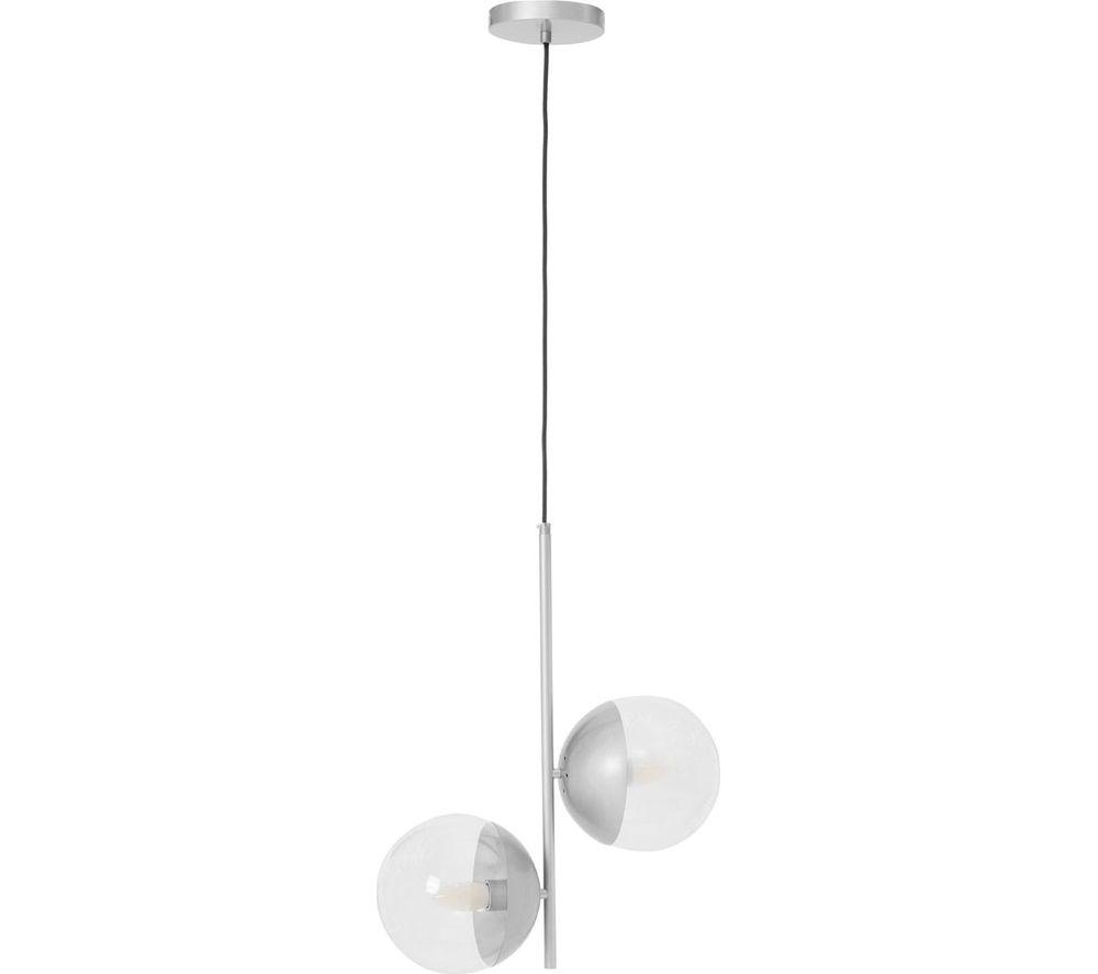 Interiors By Premier Revive 2 Pendant Ceiling Light - Chrome