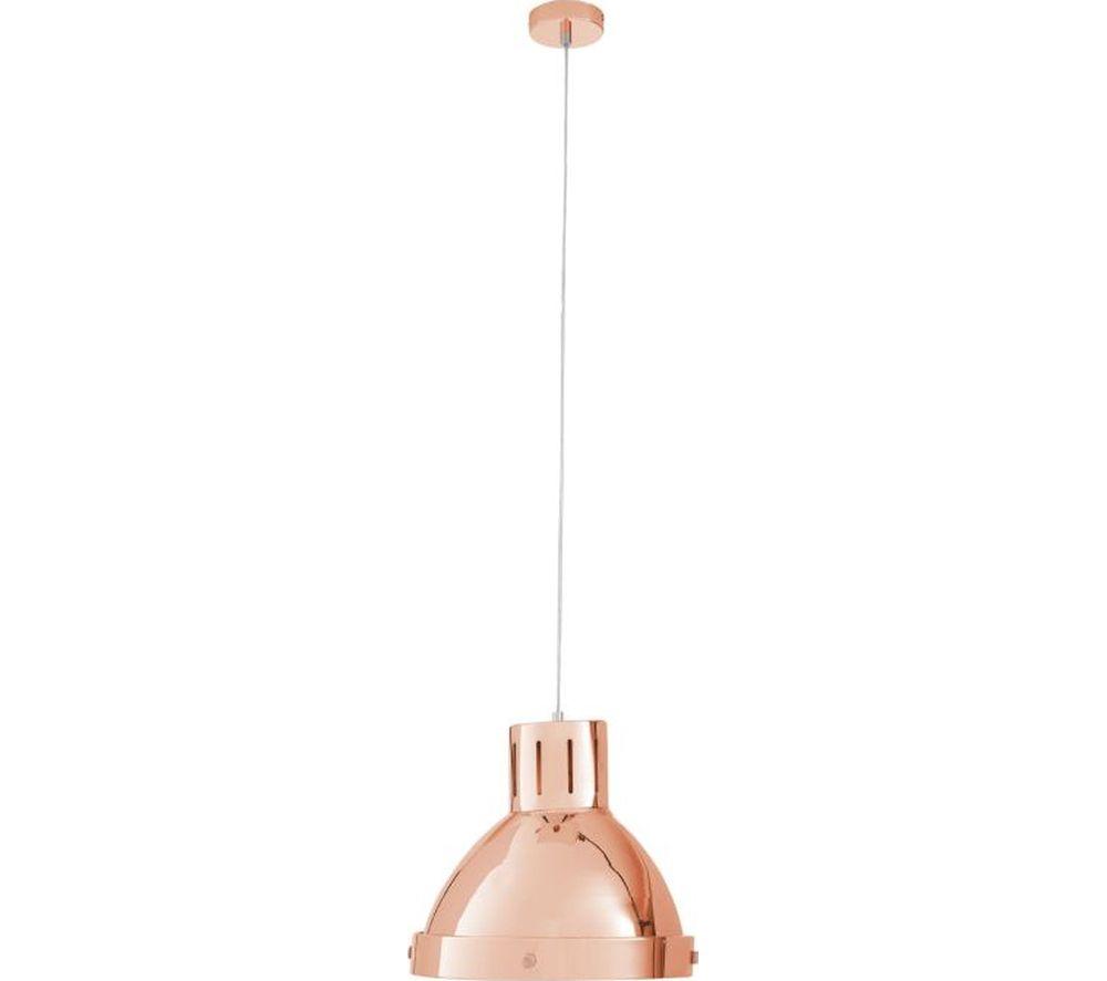 Image of INTERIORS by Premier Jasper Pendant Ceiling Light - Copper