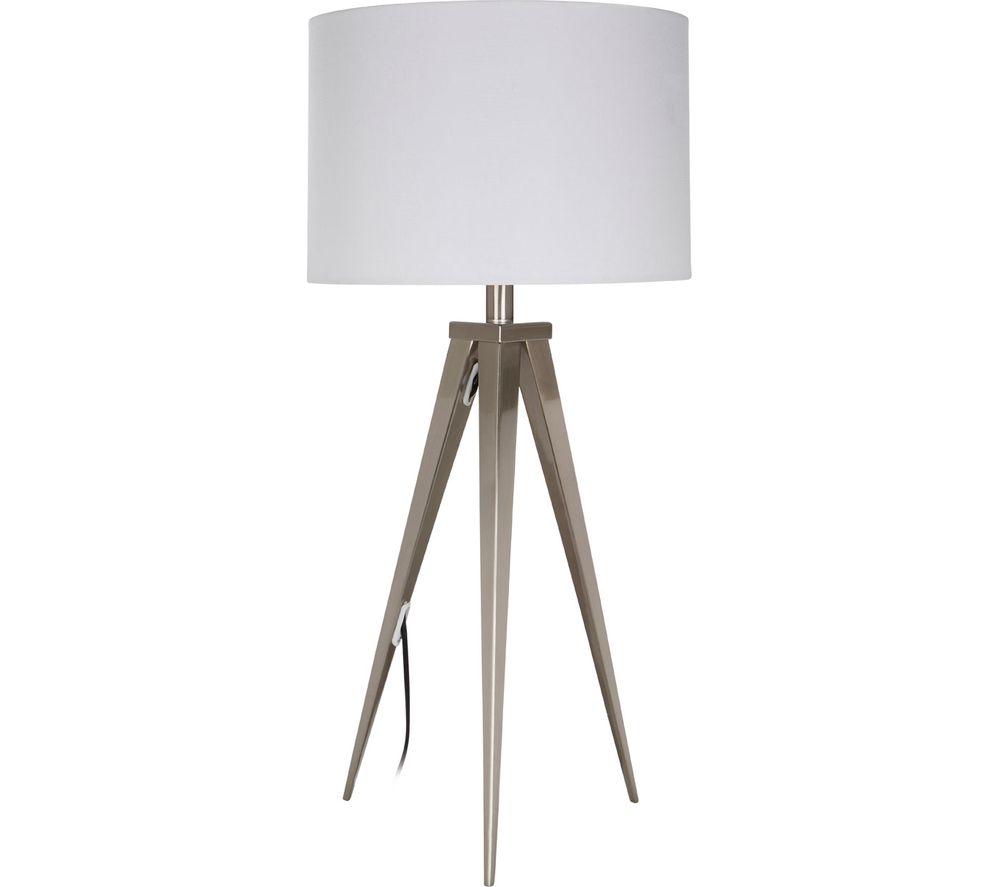 INTERIORS by Premier Livia Table Lamp - Silver