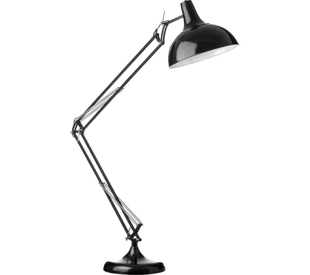 Image of INTERIORS by Premier Study Floor Lamp - Black