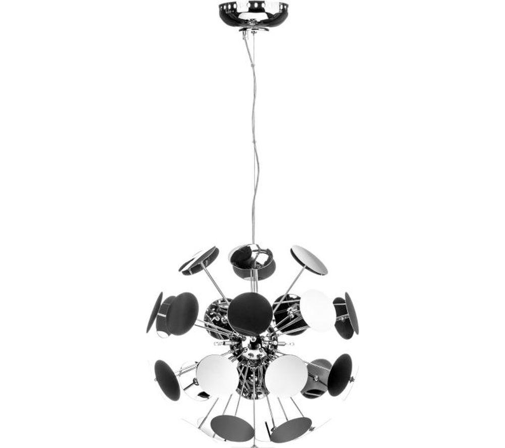 Image of INTERIORS by Premier Disc Small Pendant Ceiling Light - Chrome