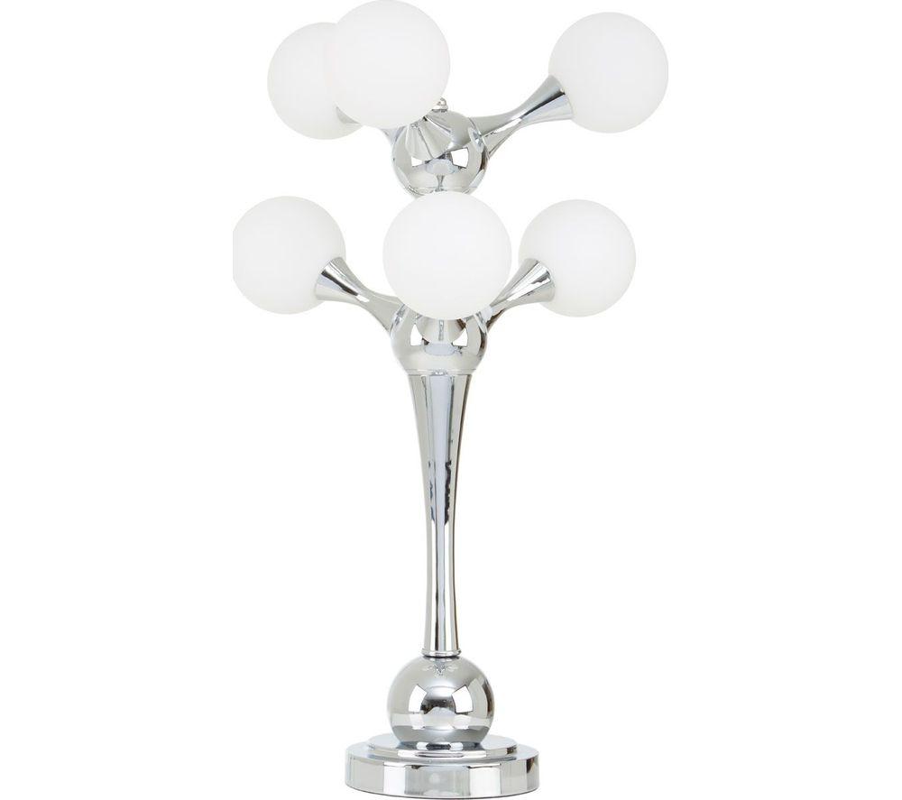 Image of INTERIORS by Premier Heba 6 Light Table Lamp - Chrome