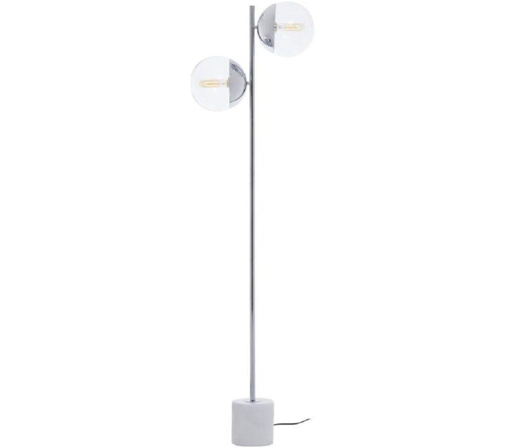 Image of INTERIORS by Premier Revive 2 Light Floor Lamp - Chrome