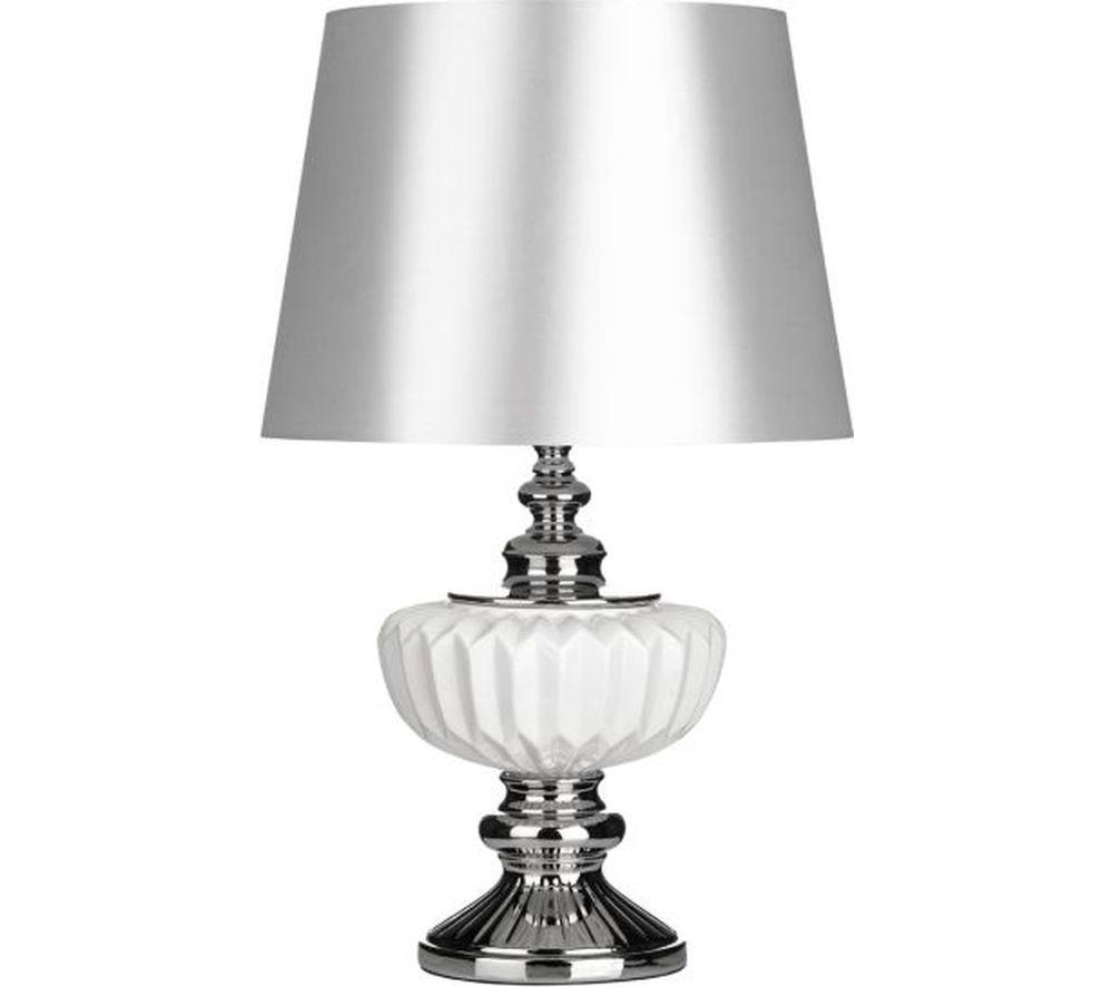 Image of INTERIORS by Premier Luana Large Ceramic Table Lamp - White