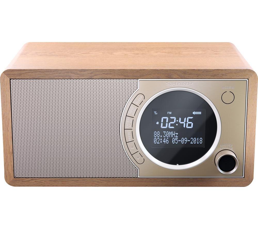 Buy Sharp Dr-450 Br Dab+ Fm Bluetooth Radio - Brown | Currys