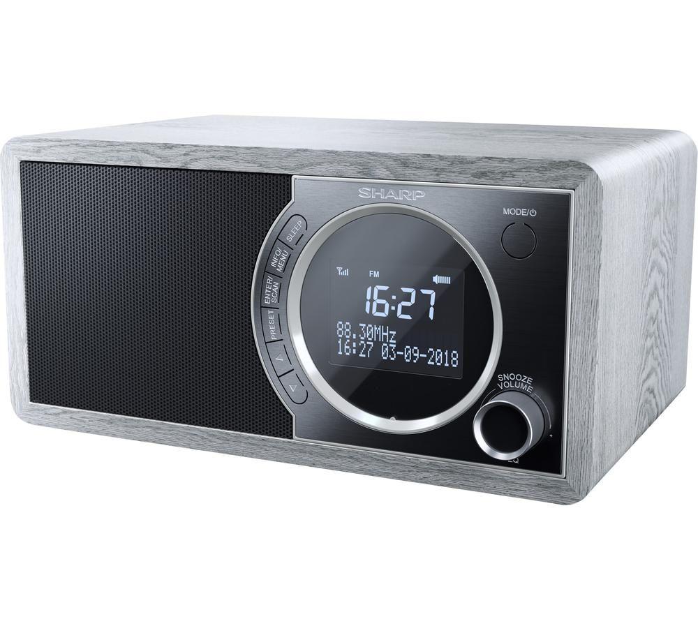 SHARP DR-450 GR DAB+/FM Bluetooth Radio - Grey image number 3 of 4